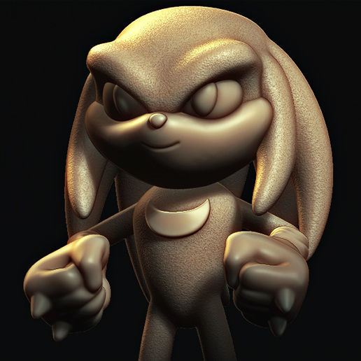 Knuckles  Sonic The Hedgehog 2 3D print model_2