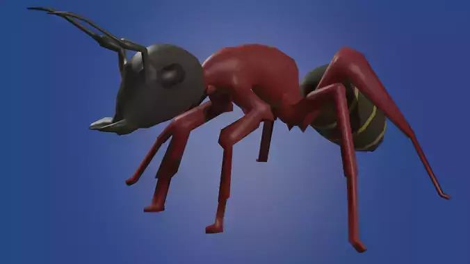 Animated model of an ant