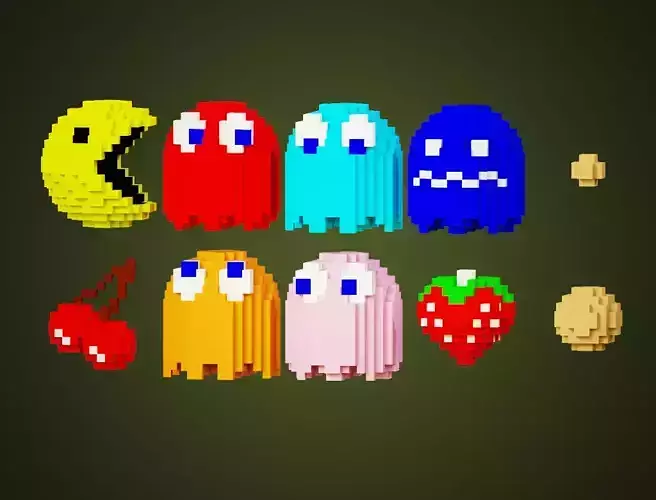 Pixel Waka Waka Man