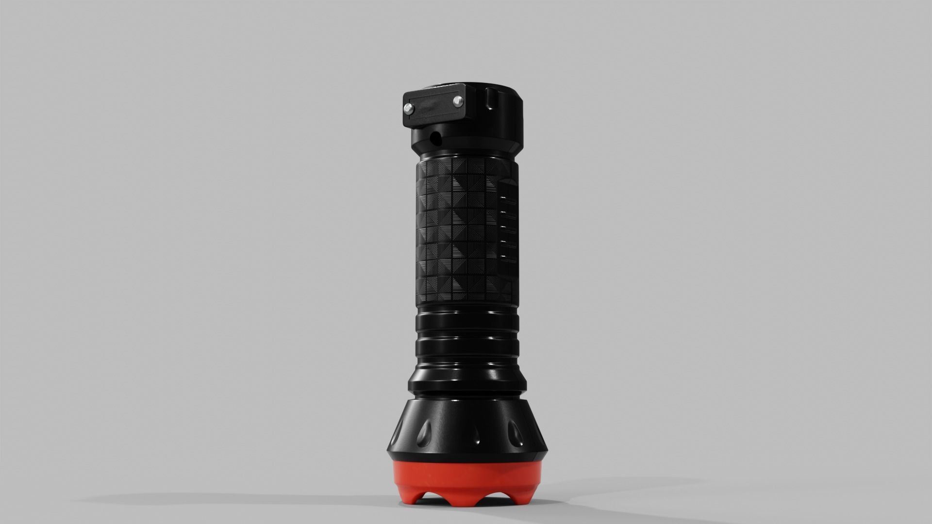Hi-poly Flashlight 3D model_7