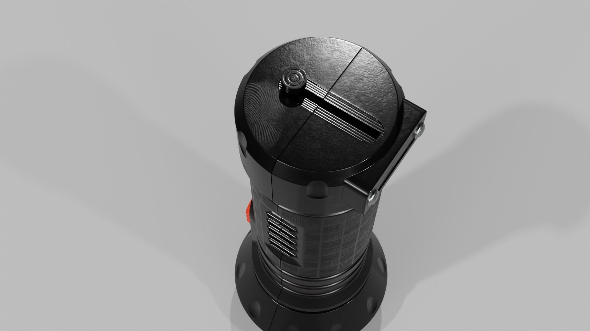 Hi-poly Flashlight 3D model_4