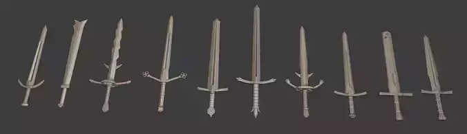 European Medieval Renaissance Weapons Two Handed Swords