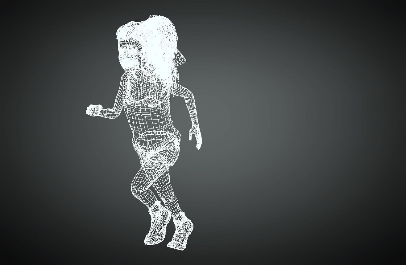 Baby gril 3D model_15