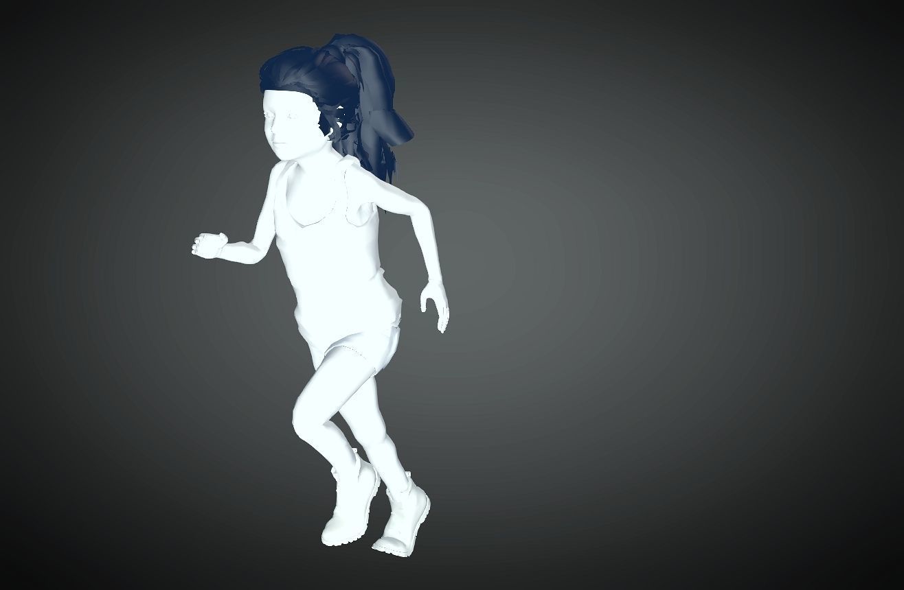 Baby gril 3D model_14