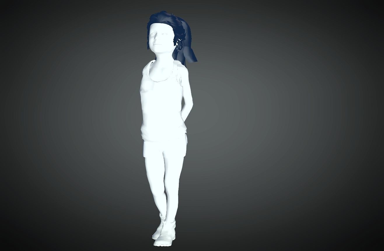 Baby gril 3D model_8