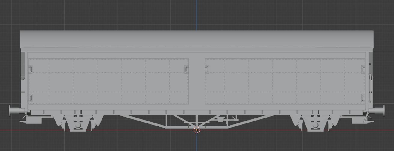 H0 1-87 scale Hbis 298 freight car  3D print model_1