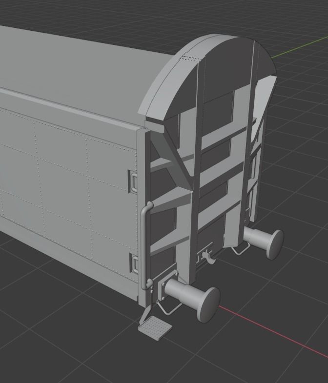 H0 1-87 scale Hbis 298 freight car  3D print model_12