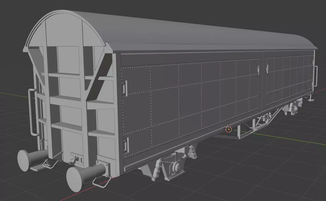 H0 1-87 scale Hbis 298 freight car  3D print model_0