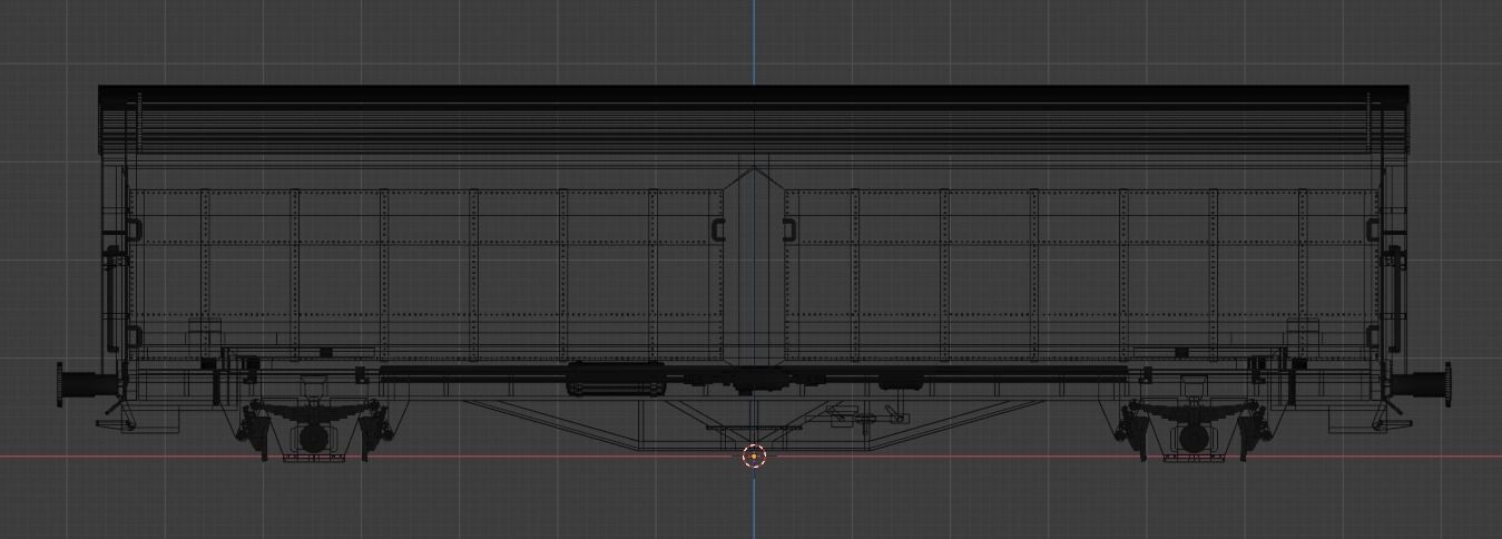 H0 1-87 scale Hbis 298 freight car  3D print model_2