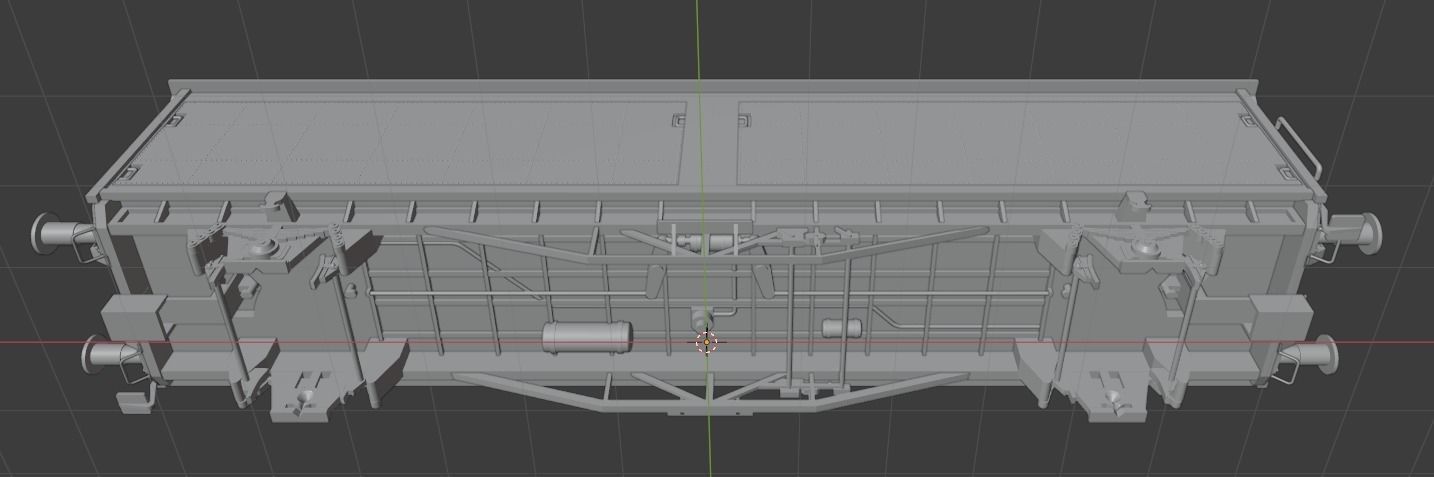 H0 1-87 scale Hbis 298 freight car  3D print model_8
