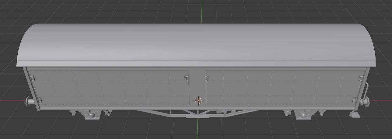 H0 1-87 scale Hbis 298 freight car  3D print model_9