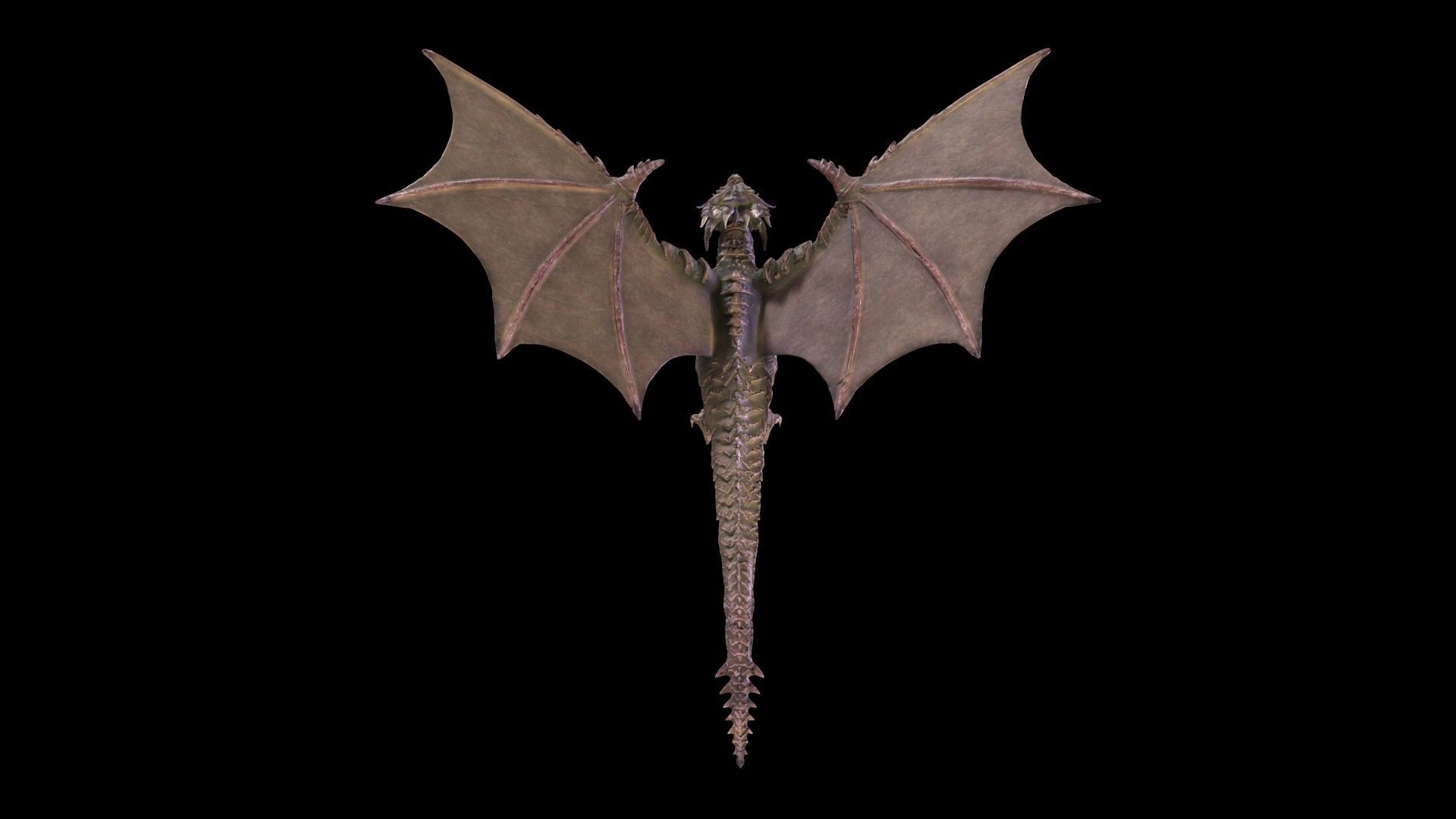 Monster Dragon 01 Low-poly 3D model_4