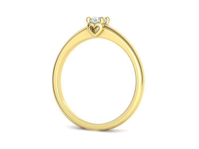 Hearts Solitaire Ring Collection Two Versions of Rings _39