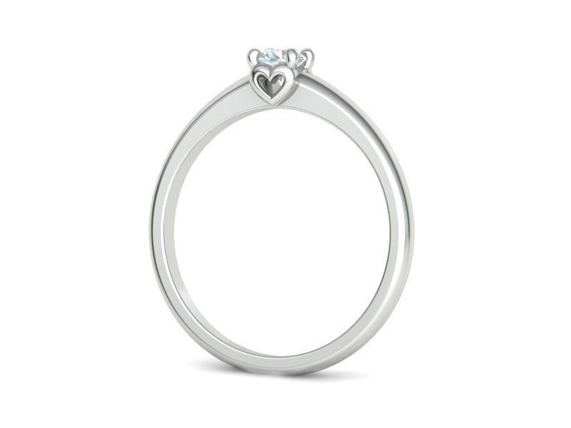 Hearts Solitaire Ring Collection Two Versions of Rings _38