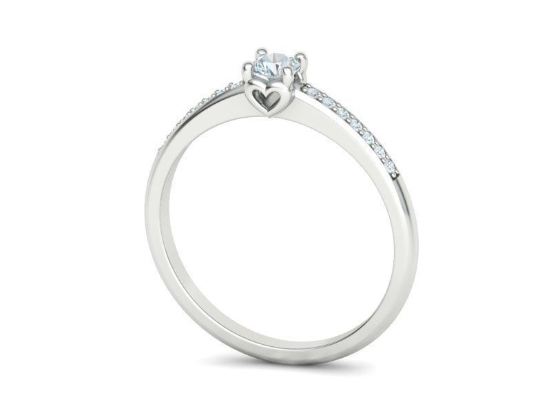 Hearts Solitaire Ring Collection Two Versions of Rings _17