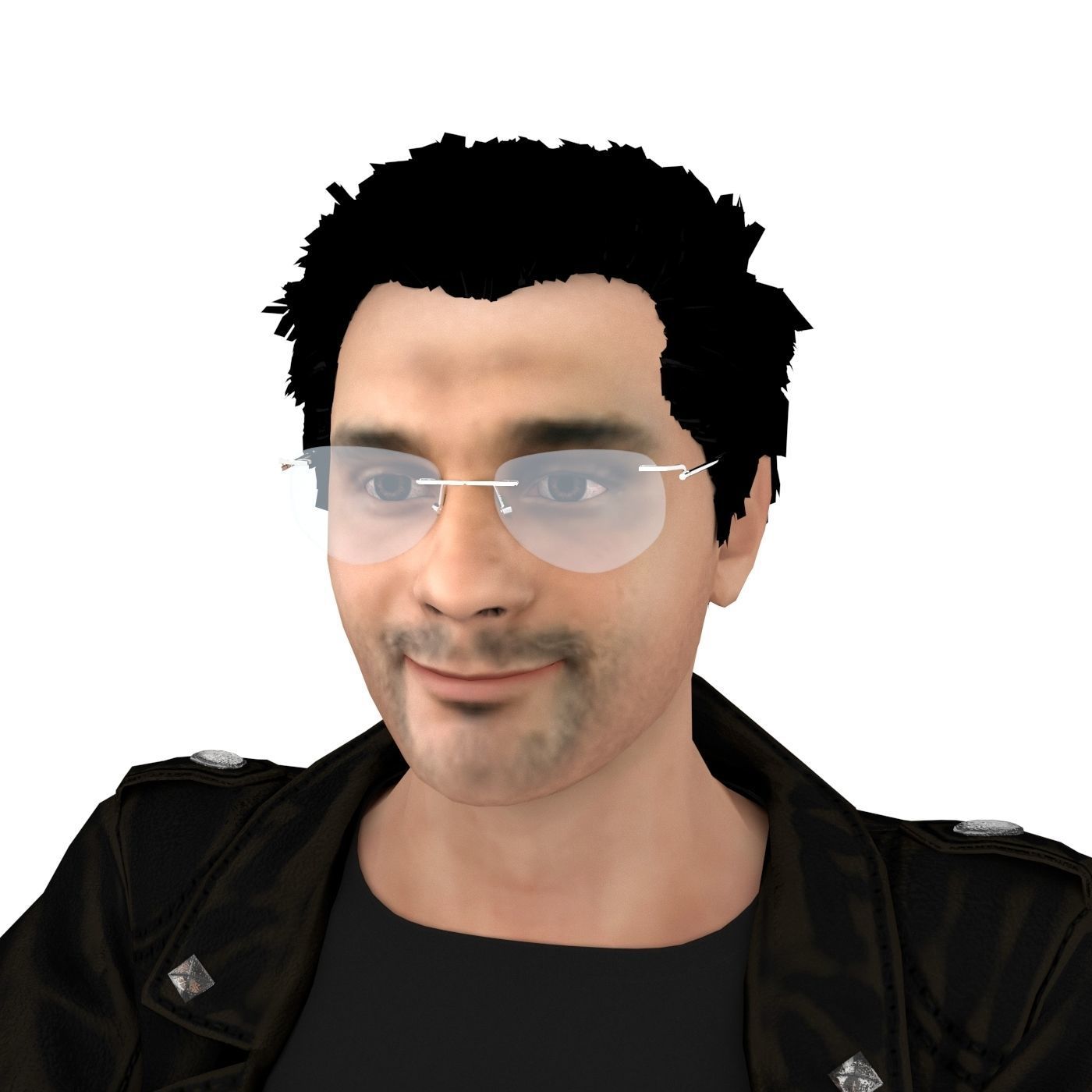 Mr Yaks Male Character Low-poly 3D model_10