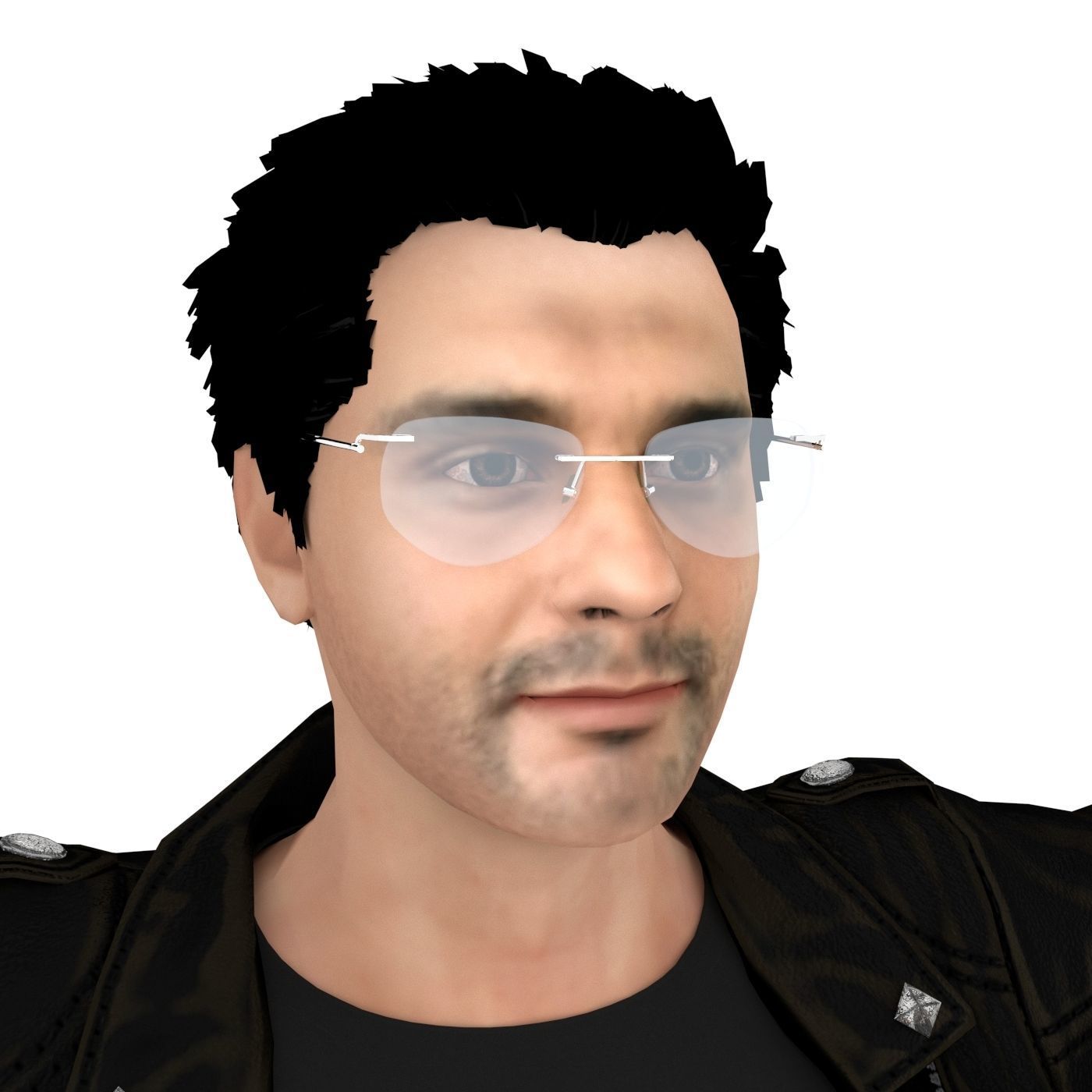 Mr Yaks Male Character Low-poly 3D model_7