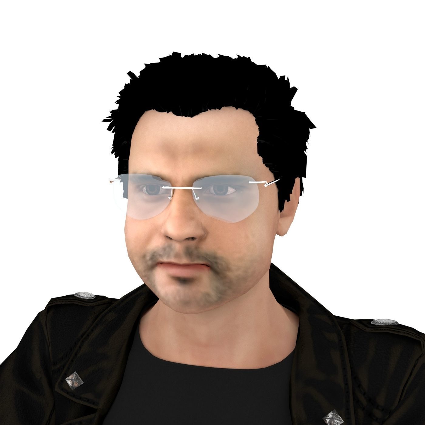 Mr Yaks Male Character Low-poly 3D model_11