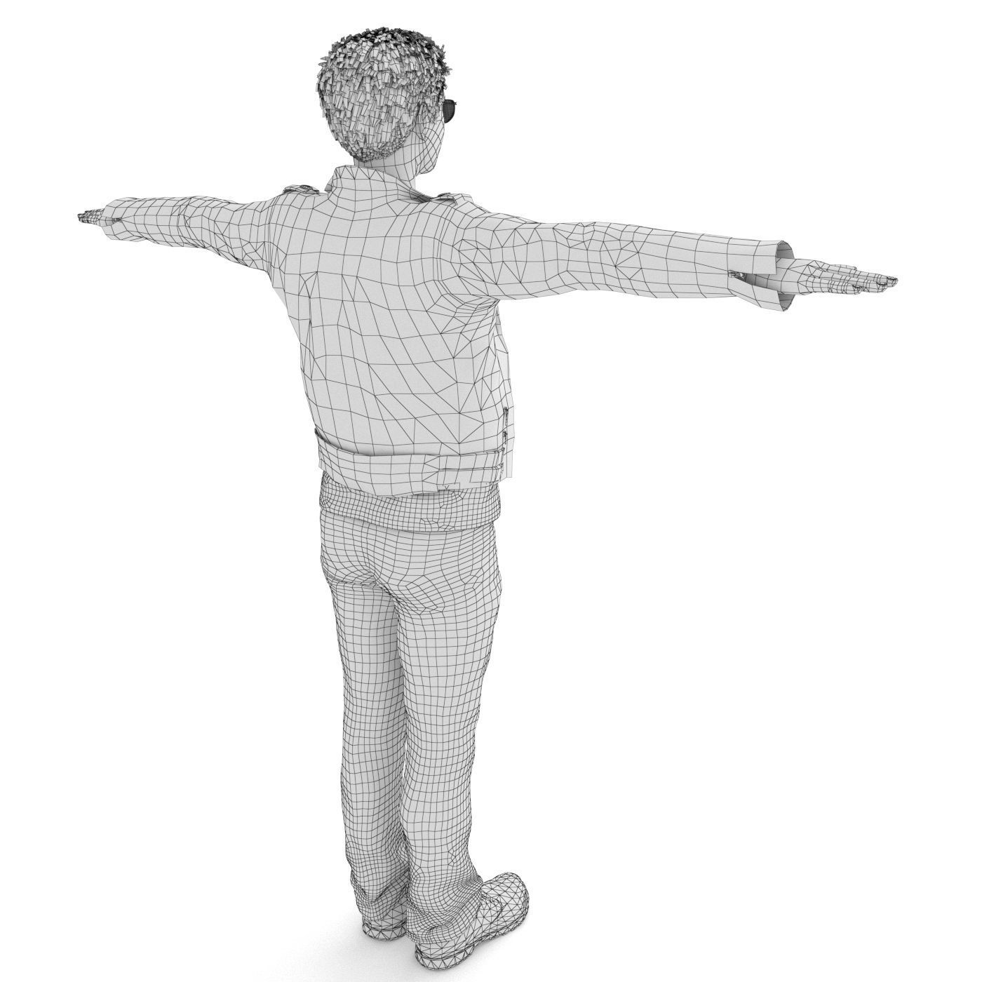 Mr Yaks Male Character Low-poly 3D model_19