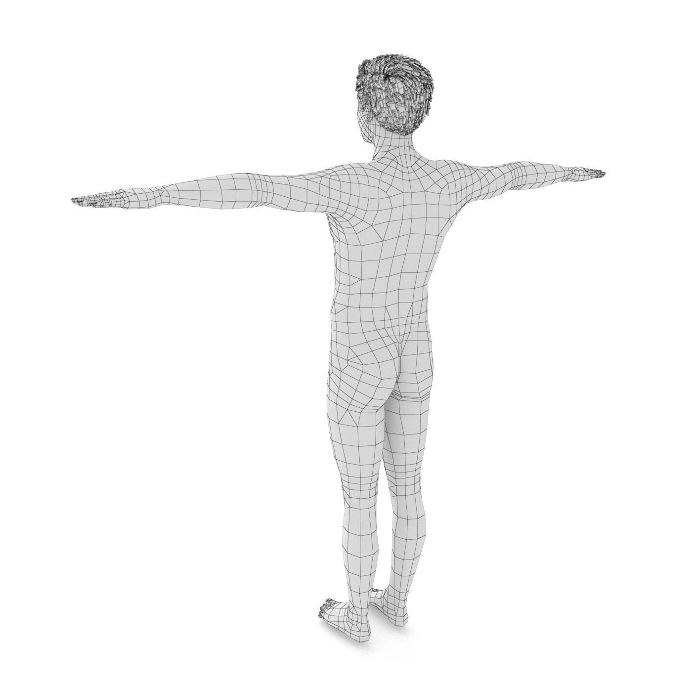 Mr Yaks Male Character Low-poly 3D model_21