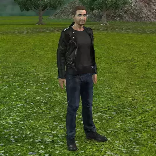Mr Yaks Male Character Low-poly 3D model