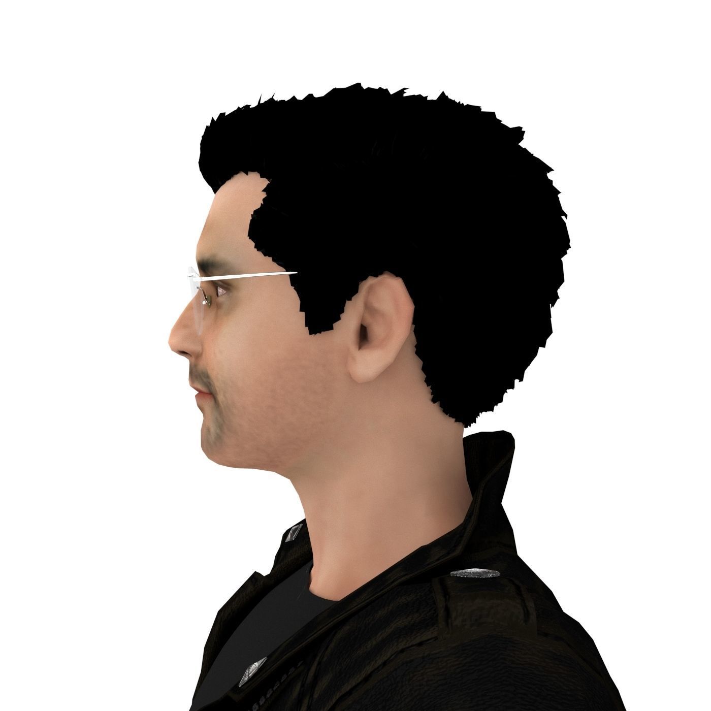 Mr Yaks Male Character Low-poly 3D model_8