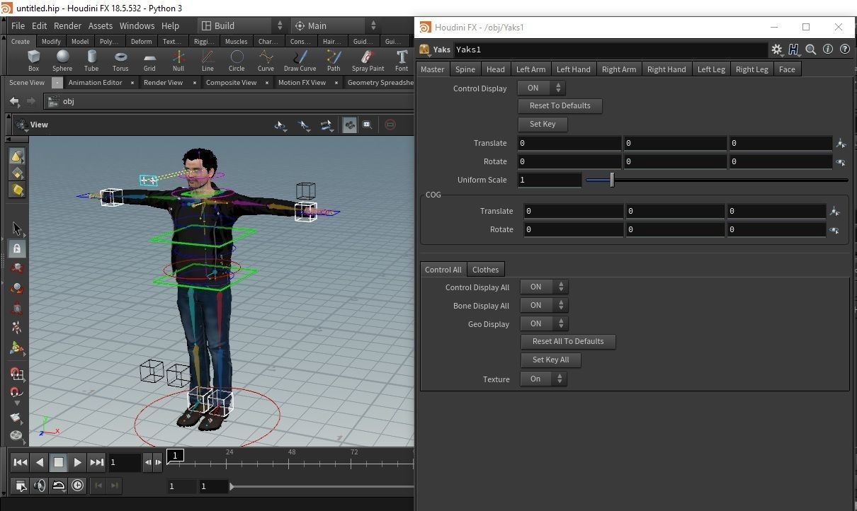 Mr Yaks Male Character Low-poly 3D model_13