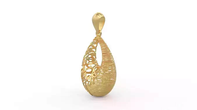 Ultra Vision Wicker Drop Women Pendant