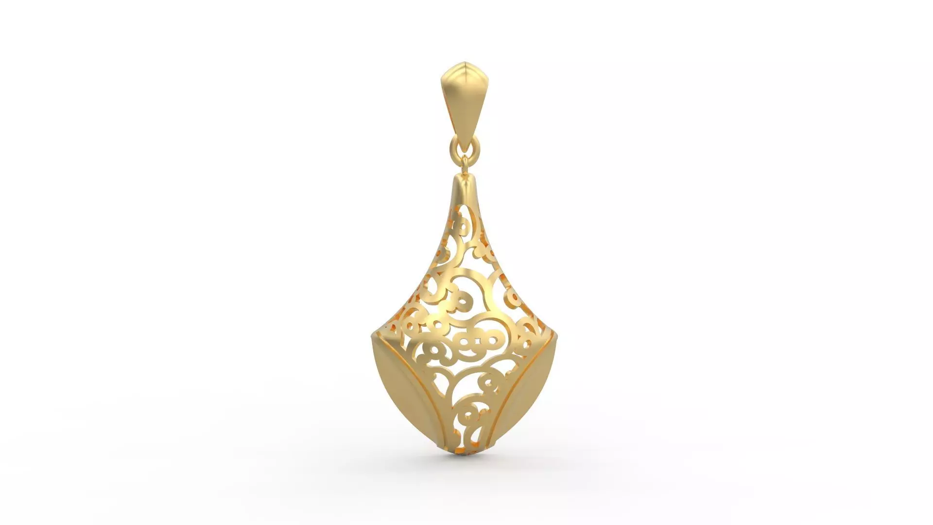 Ultra Vision Polygon Flower Pattern Pendant  3D print model_0