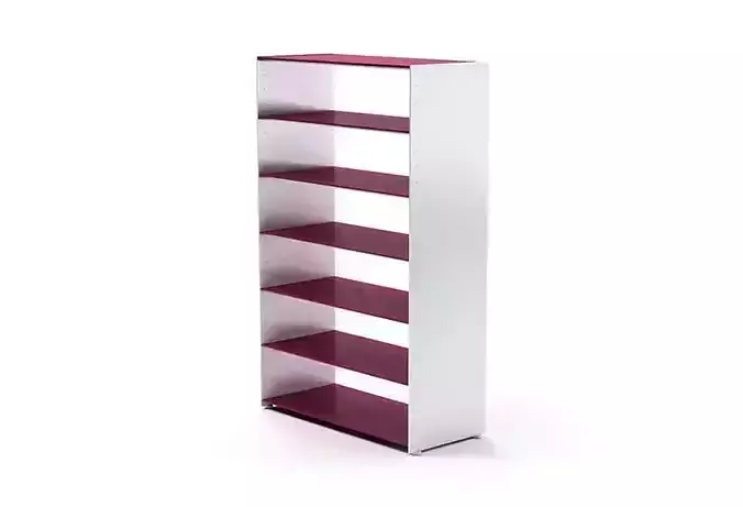 Brown And White Wooden Modular Shelf System