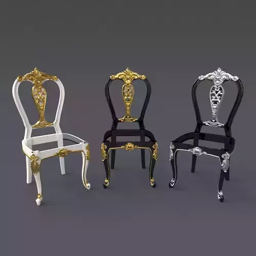 chair three ornate chairs - three ornate chairs