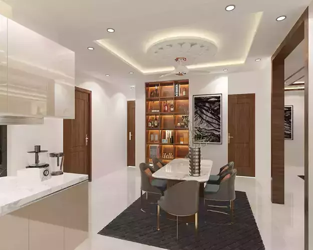 living area 3D model