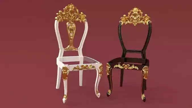 chair pair of ornate chairs