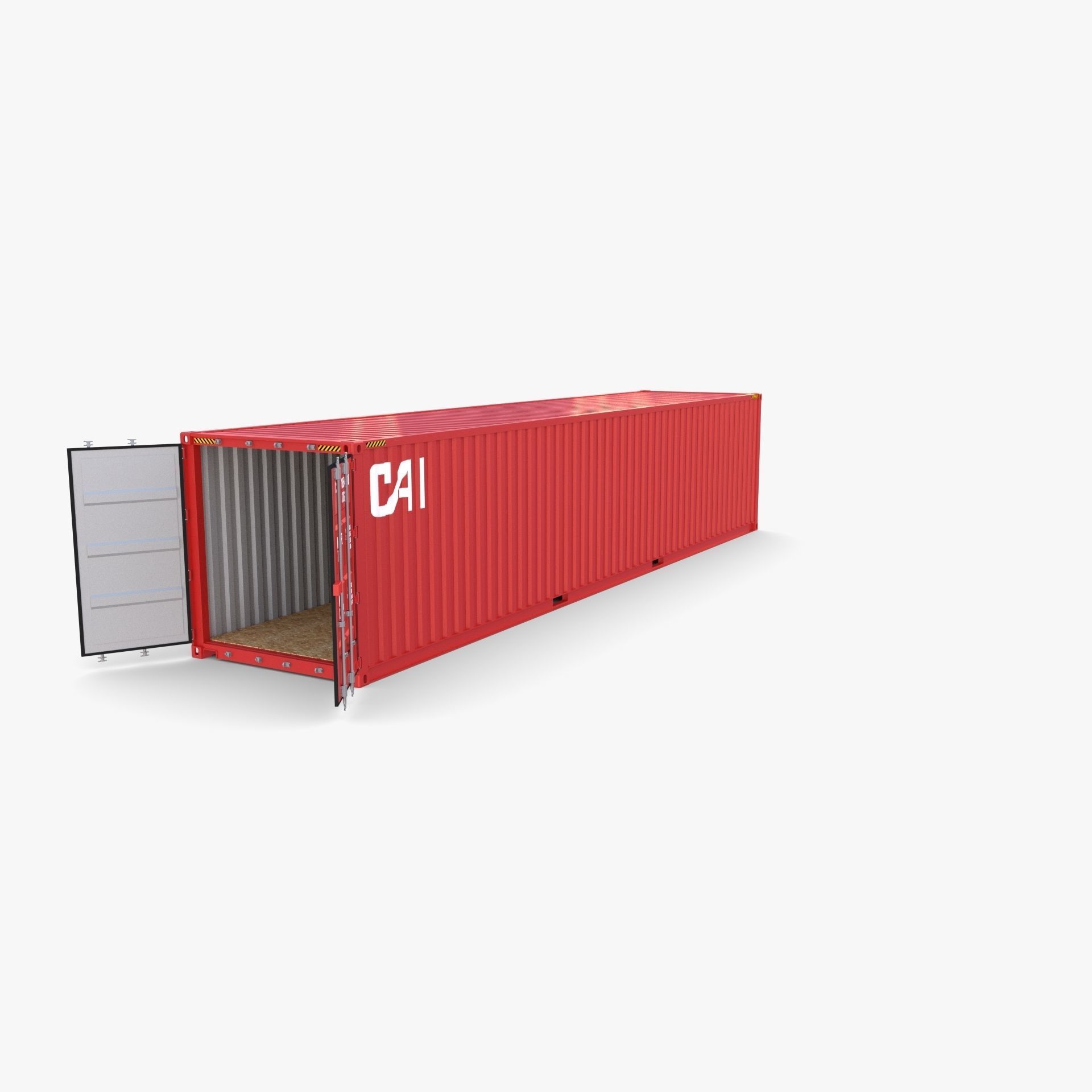 40ft Shipping Container CAI v2 3D model_2