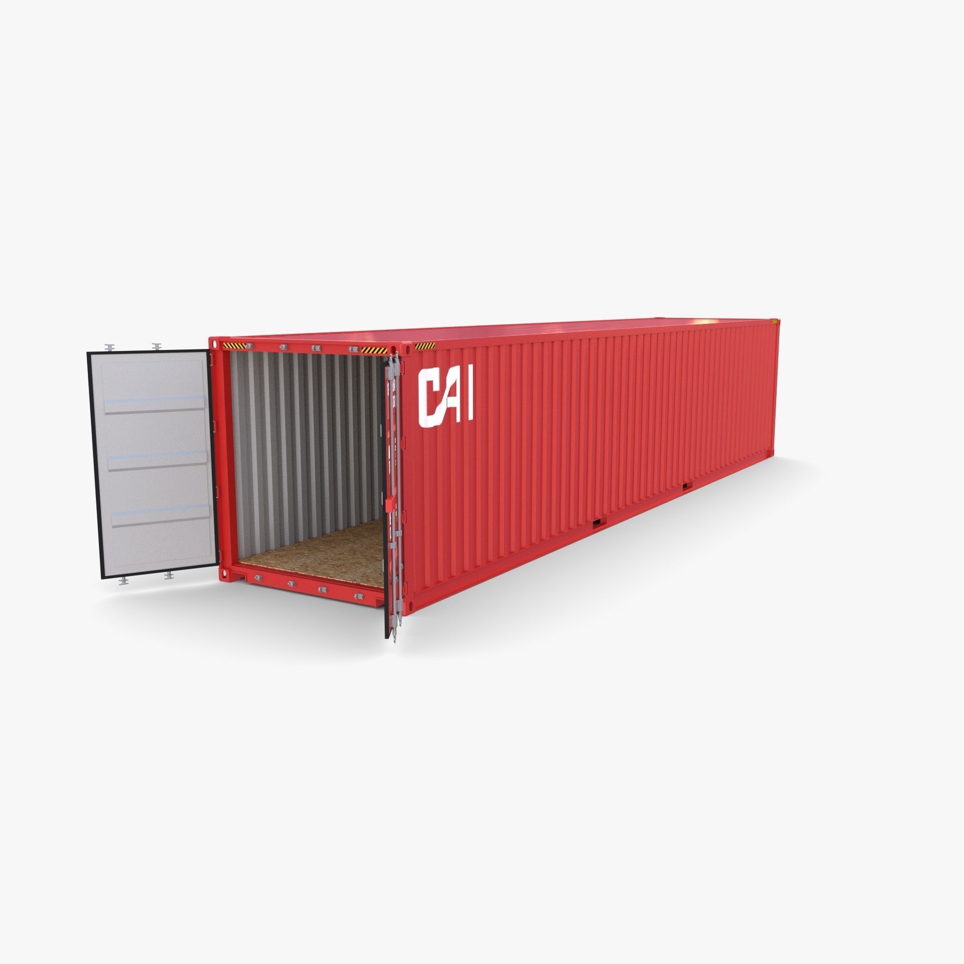 40ft Shipping Container CAI v2 3D model_7
