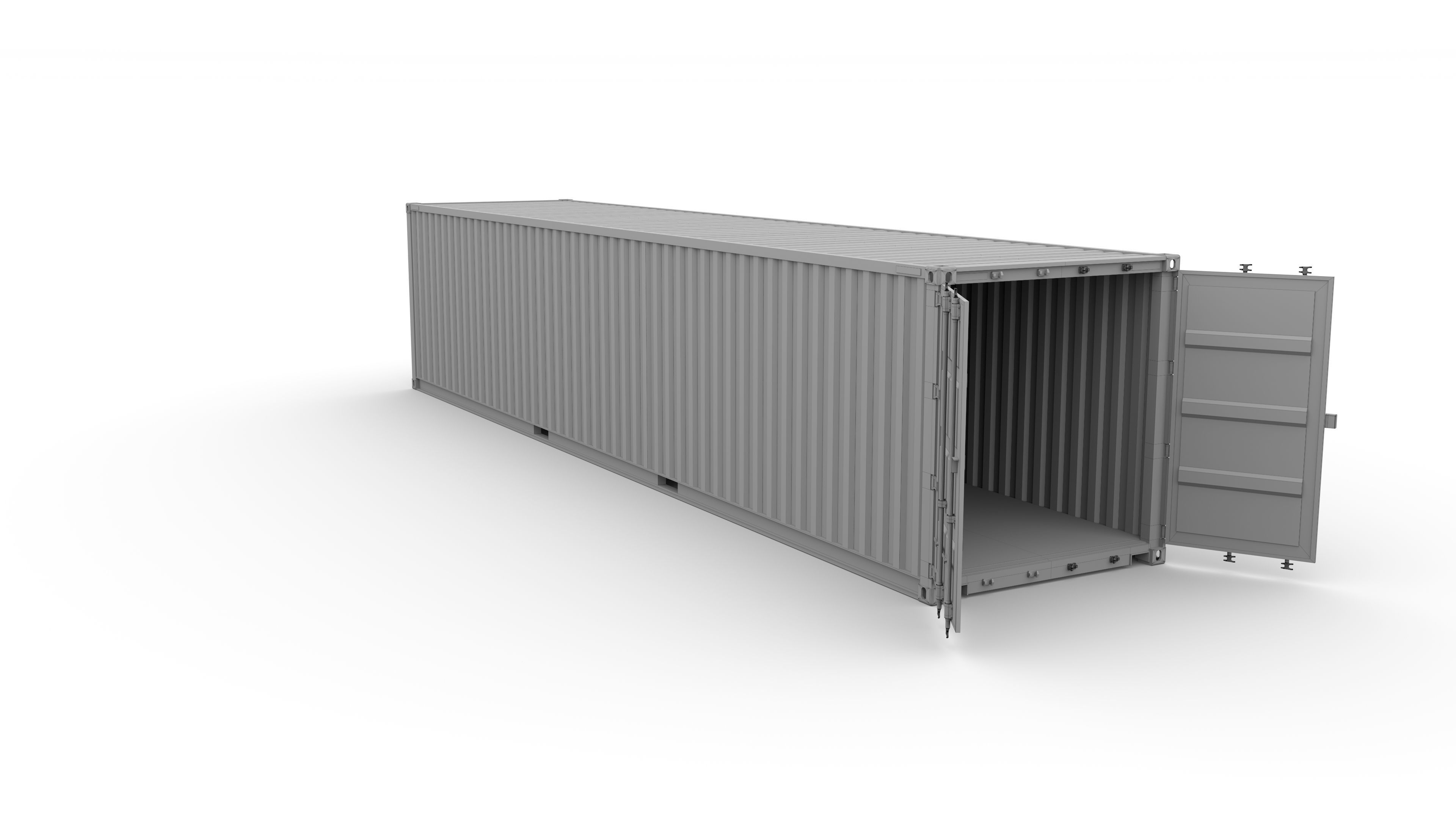 40ft Shipping Container CAI v2 3D model_12