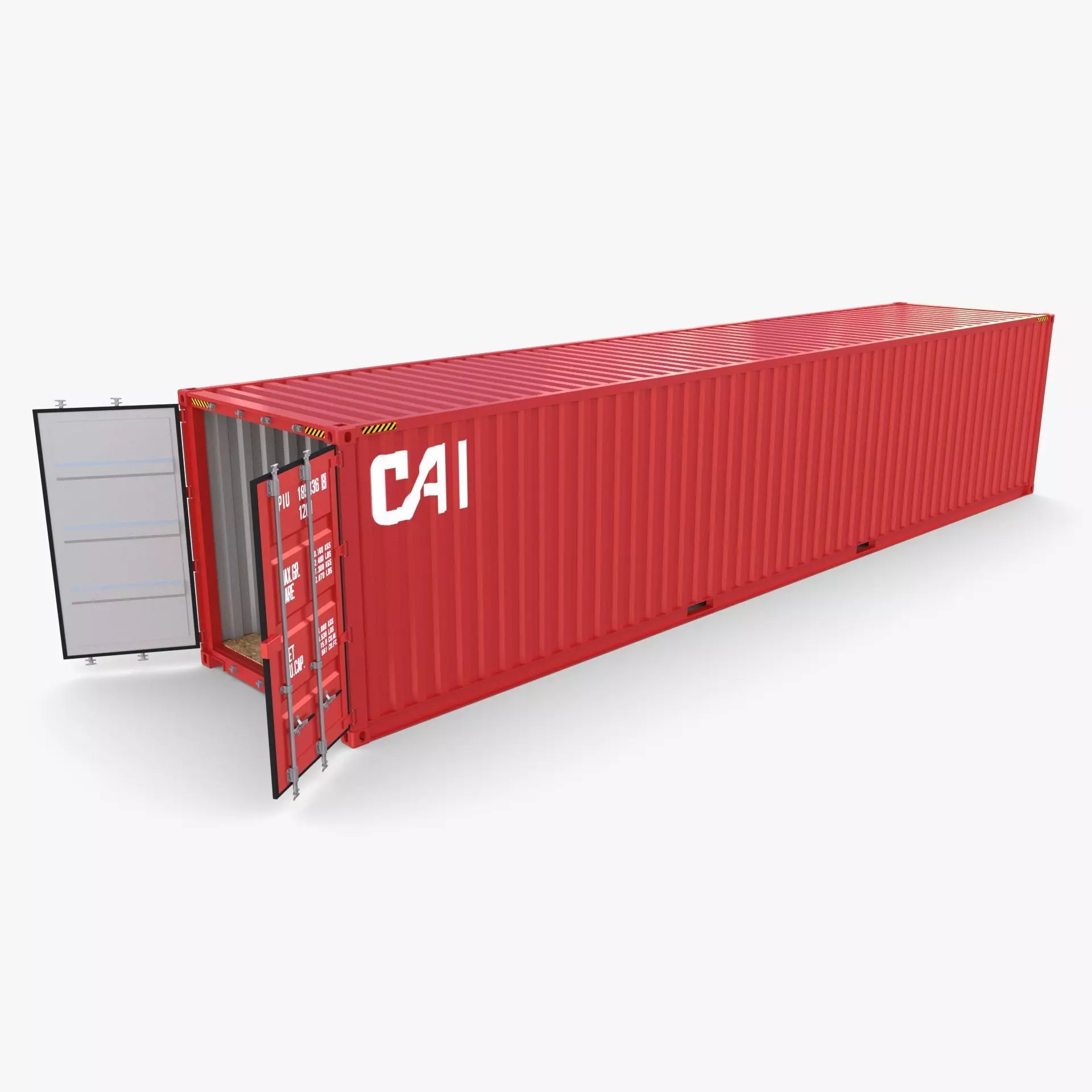 40ft Shipping Container CAI v2 3D model_0