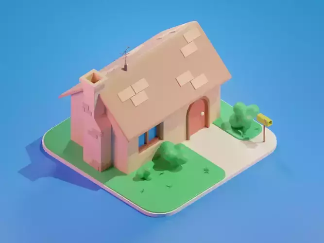 Low poly Hose house