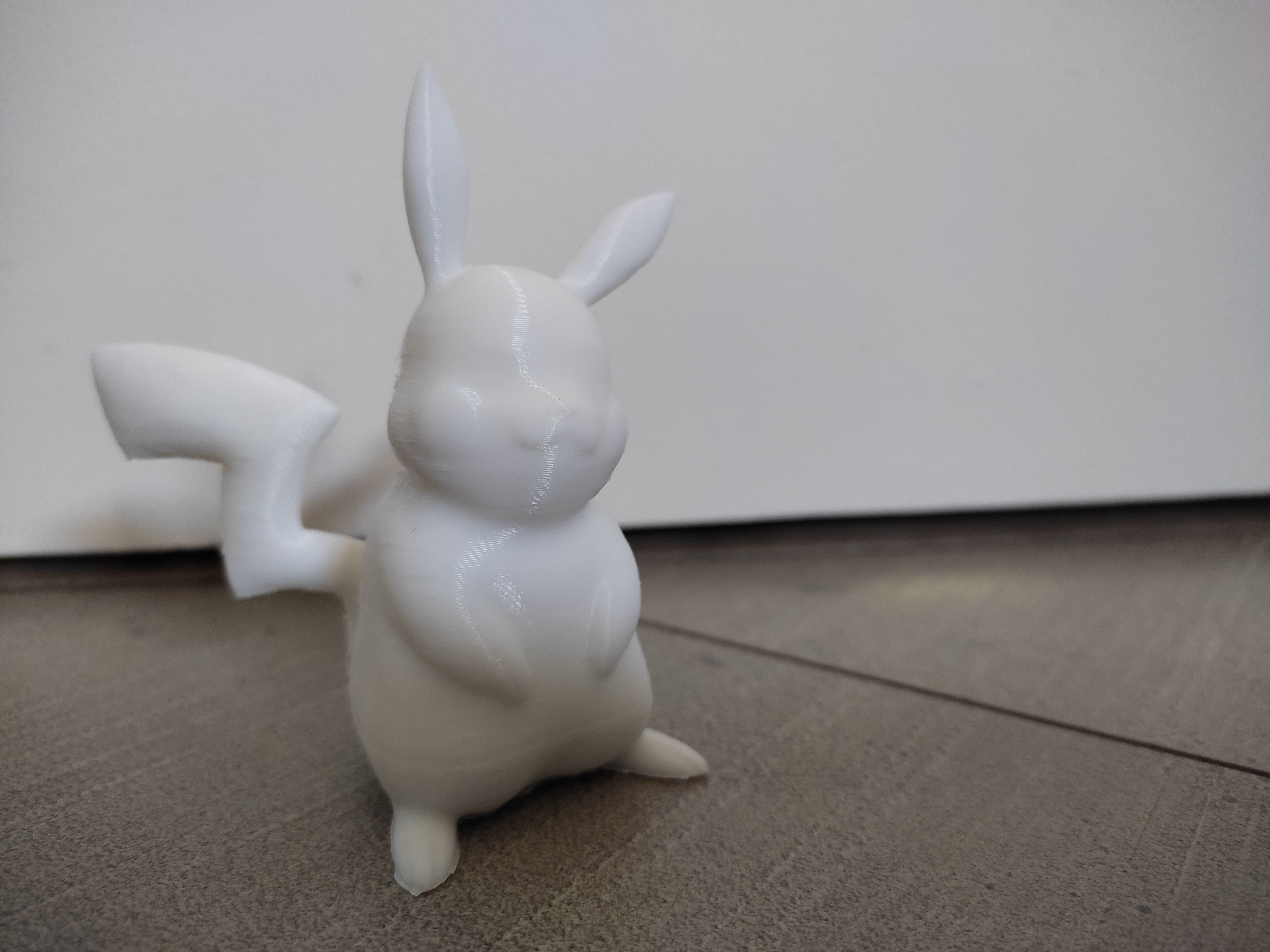 Pikachu bunny 3D print model_5