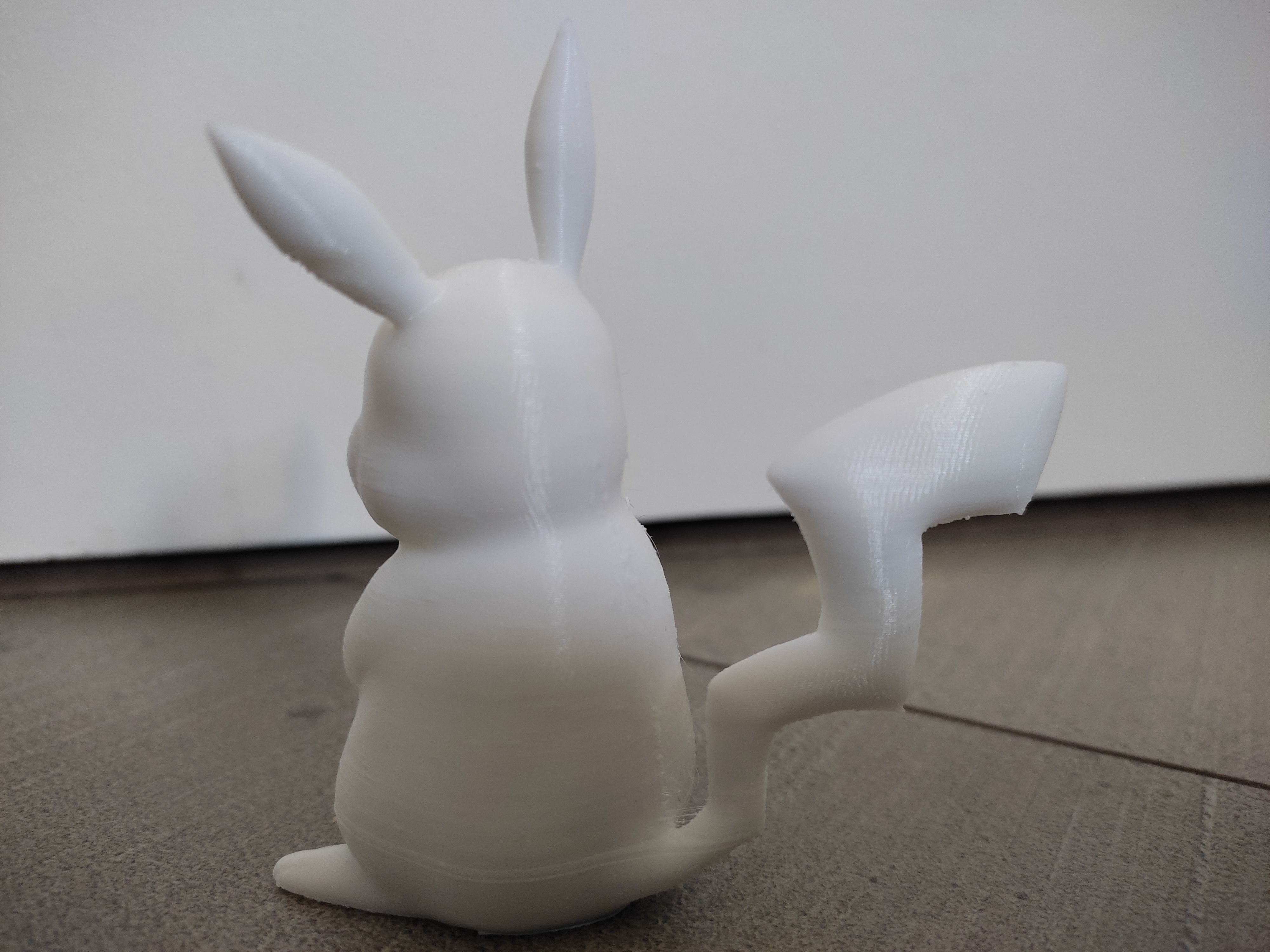 Pikachu bunny 3D print model_6