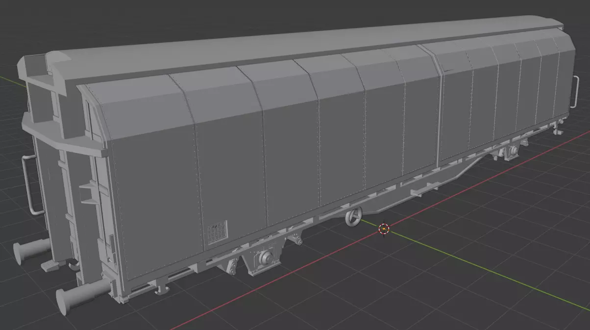 H0 1-87 scale Hbbills 308 freight car 3D print model_0