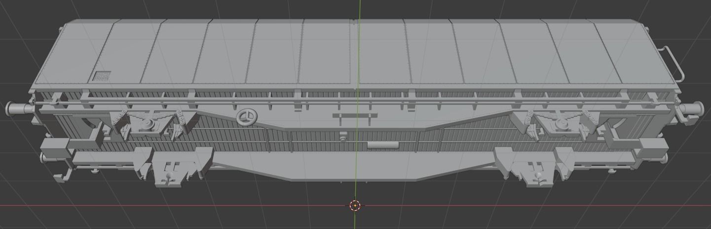 H0 1-87 scale Hbbills 308 freight car 3D print model_9