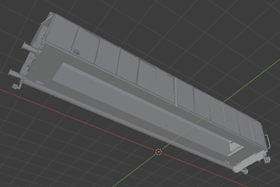 H0 1-87 scale Hbbills 308 freight car 3D print model_11