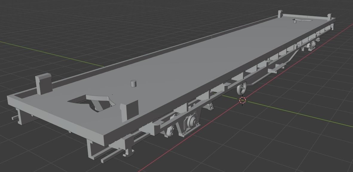 H0 1-87 scale Hbbills 308 freight car 3D print model_12