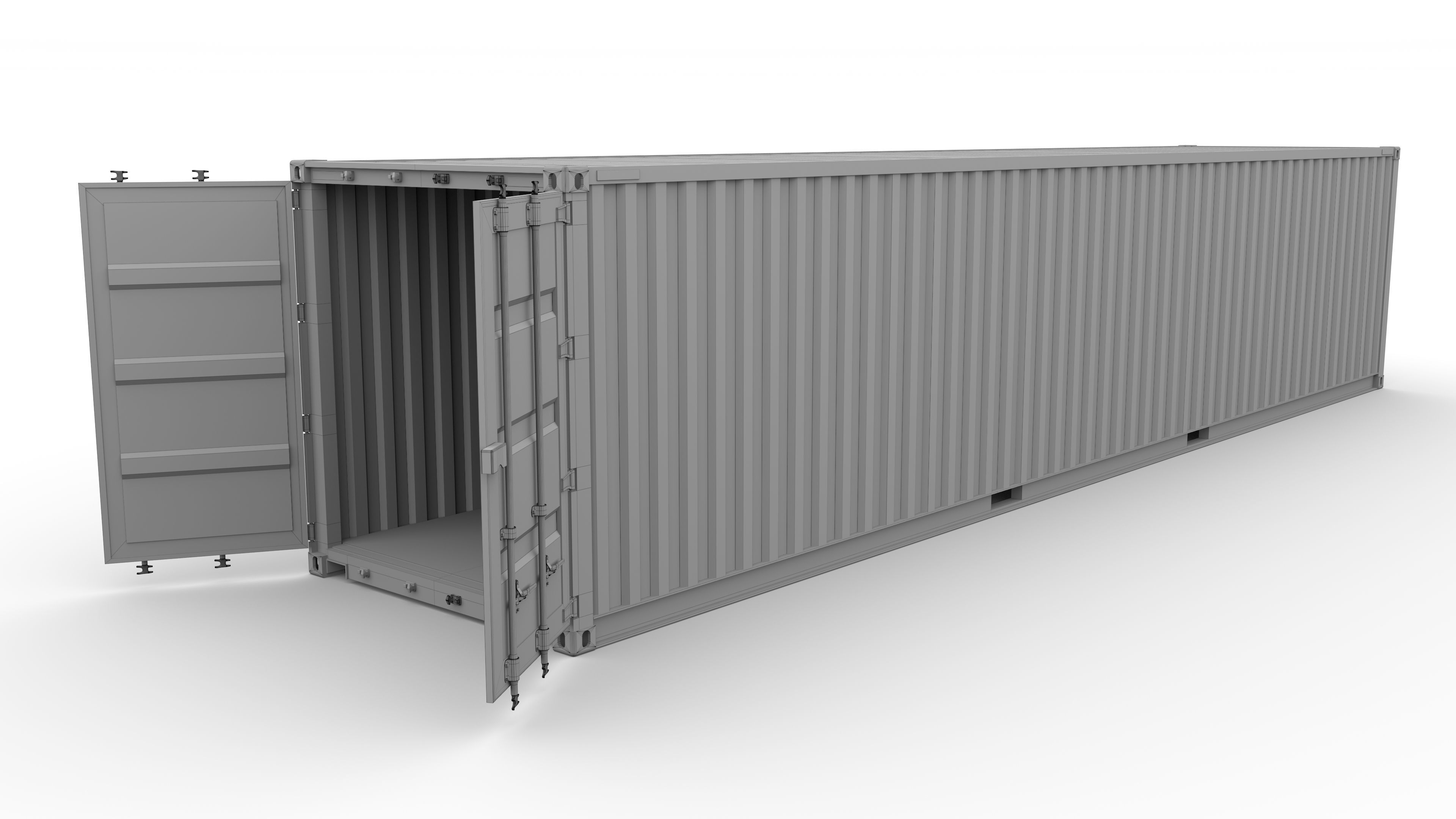 40ft Shipping Container CAI v3 3D model_13