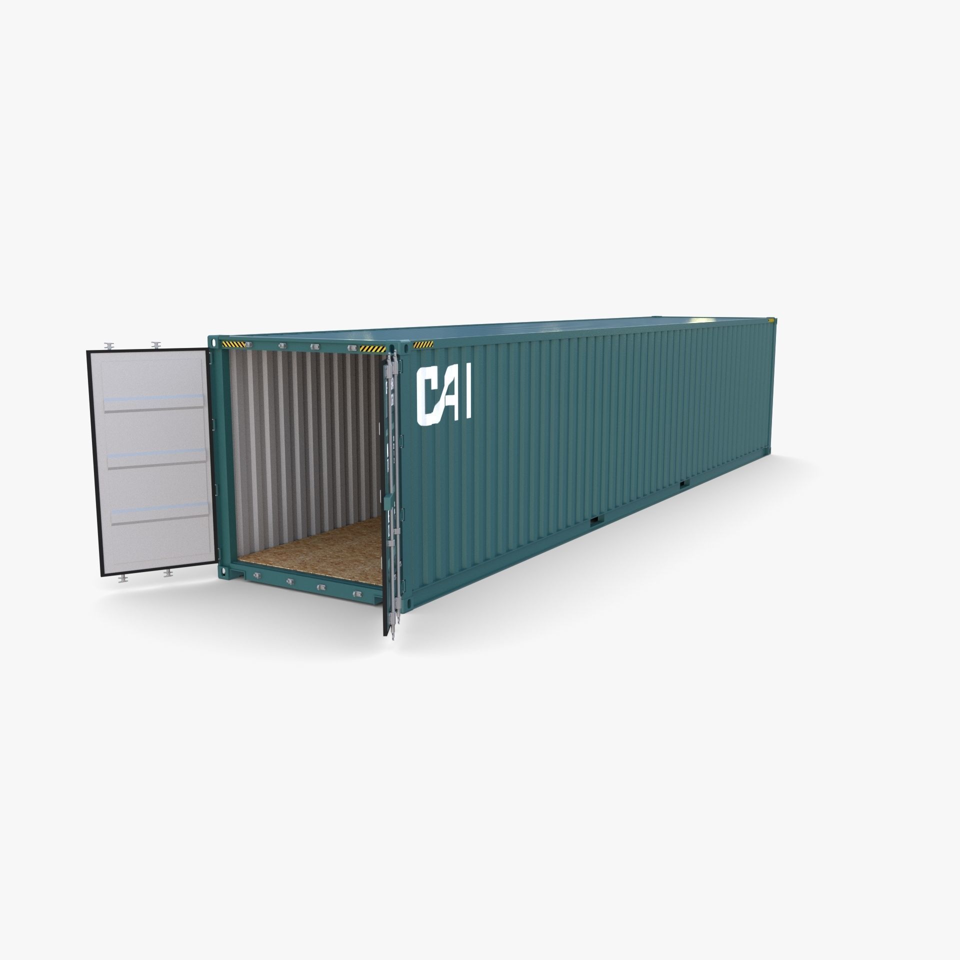 40ft Shipping Container CAI v3 3D model_6