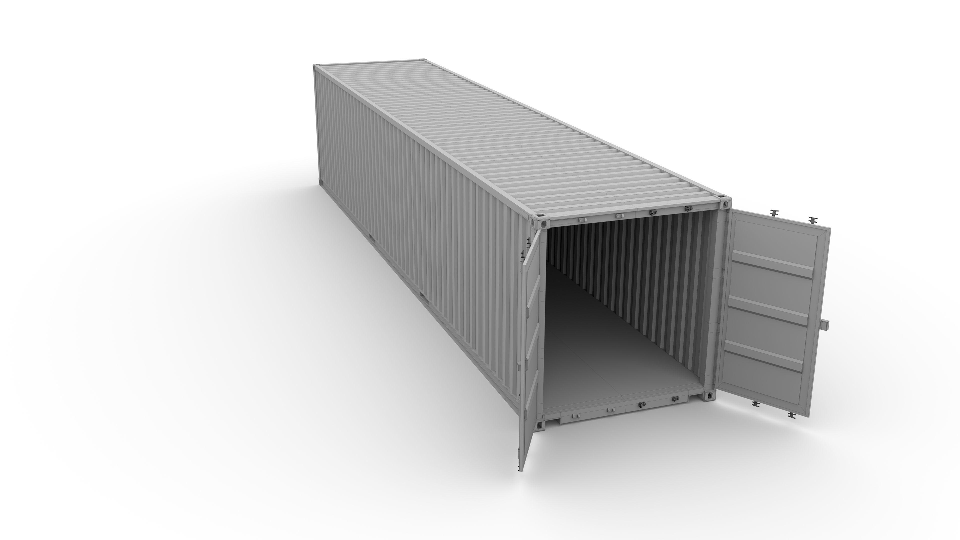 40ft Shipping Container CAI v3 3D model_11