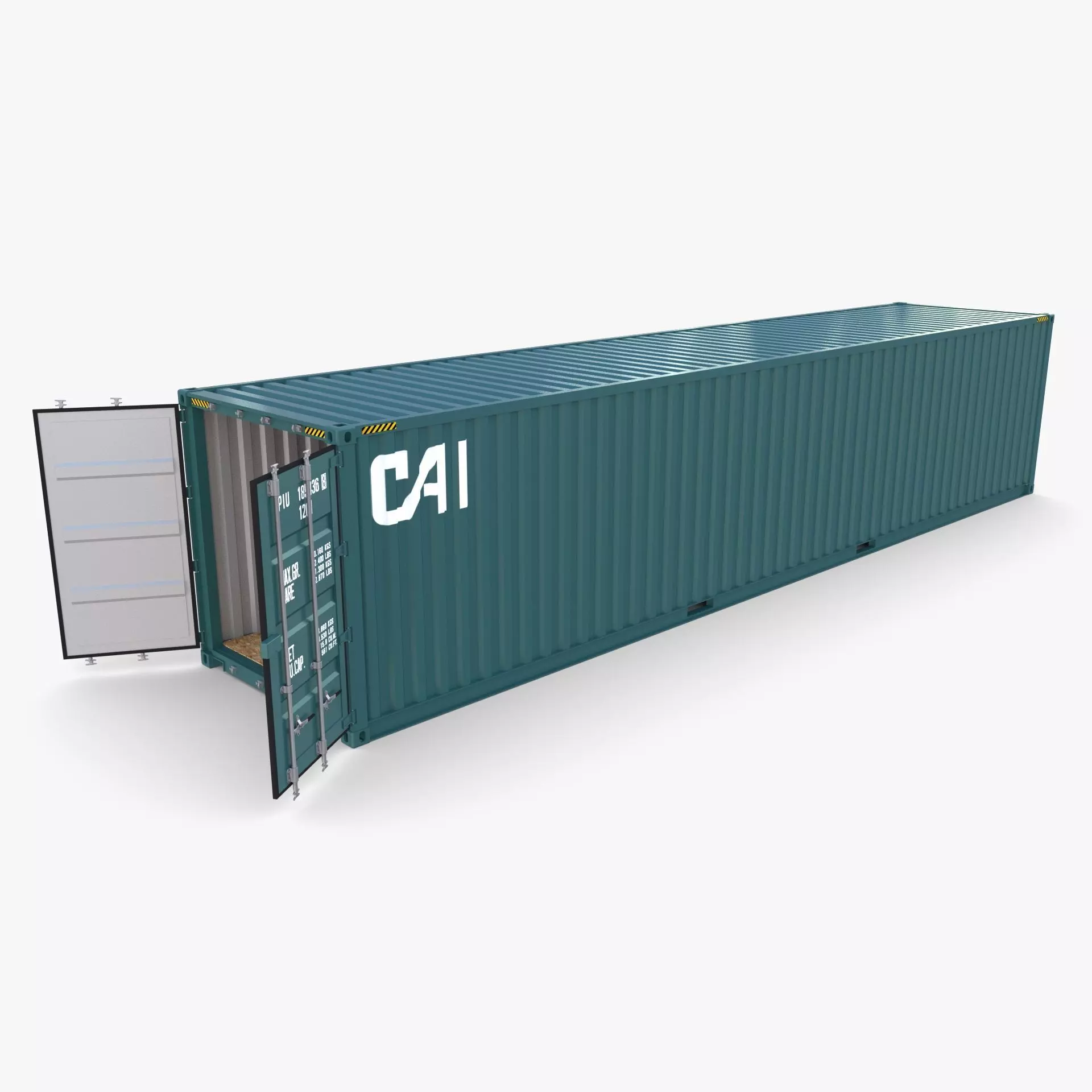 40ft Shipping Container CAI v3 3D model_0