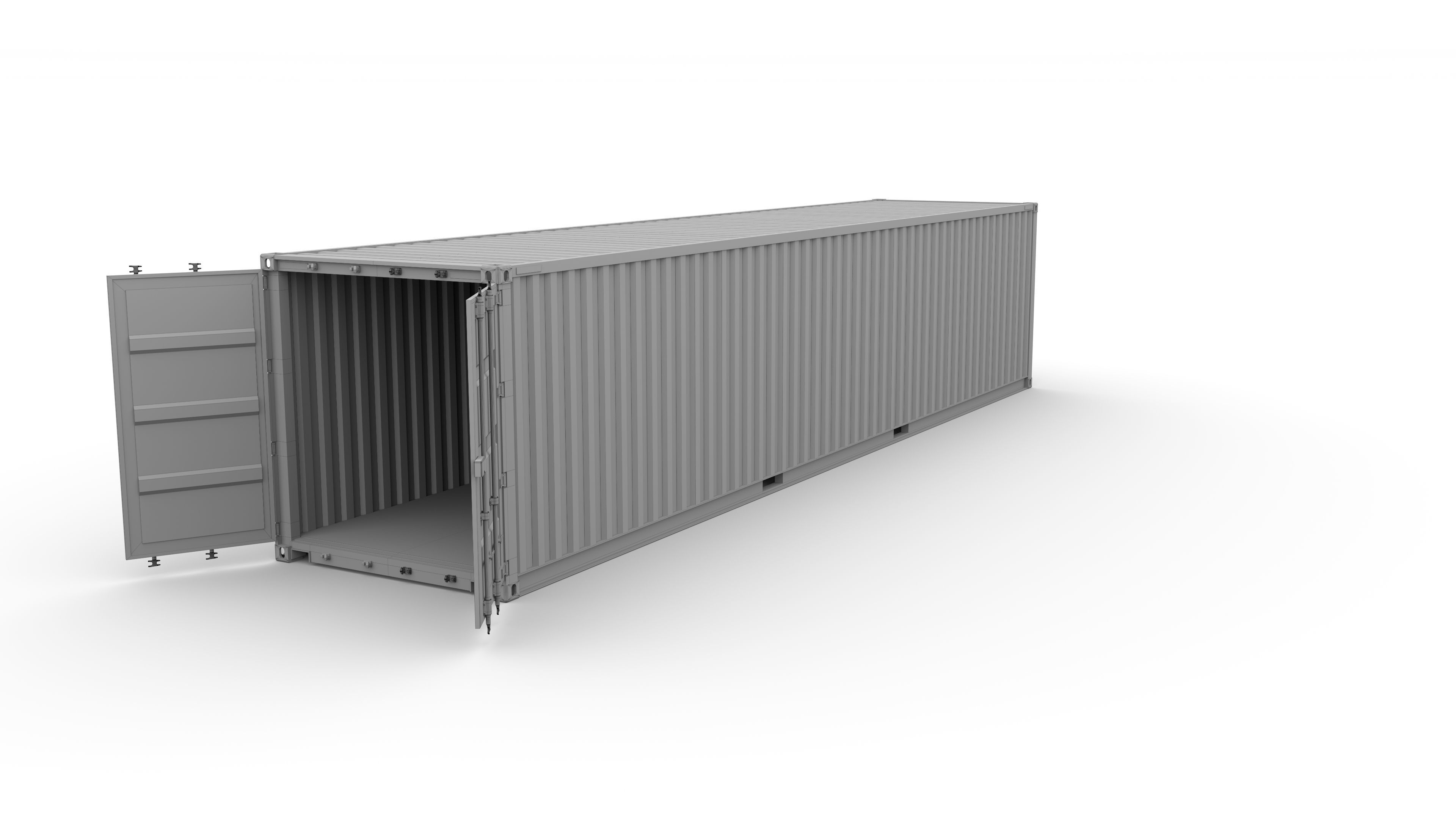 40ft Shipping Container CAI v3 3D model_8