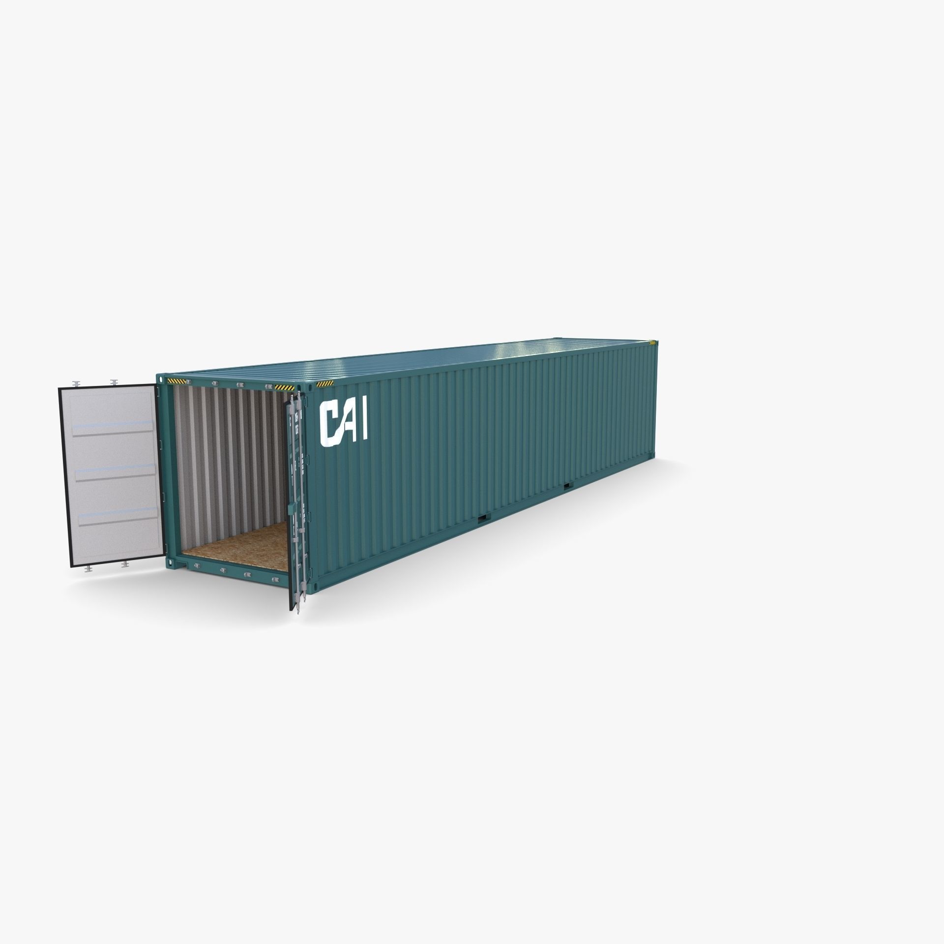 40ft Shipping Container CAI v3 3D model_2